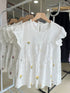 Summer Embroidered Patchwork Border Layer Tops